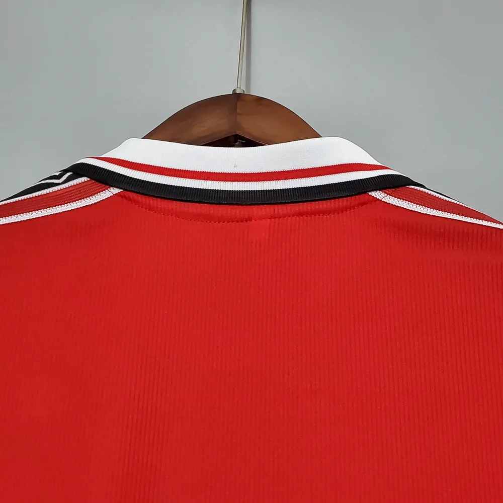 Manchester United 1998-1999 Retro Long Sleeve Manchester United Home Football Shirt 1998/1999 — 6