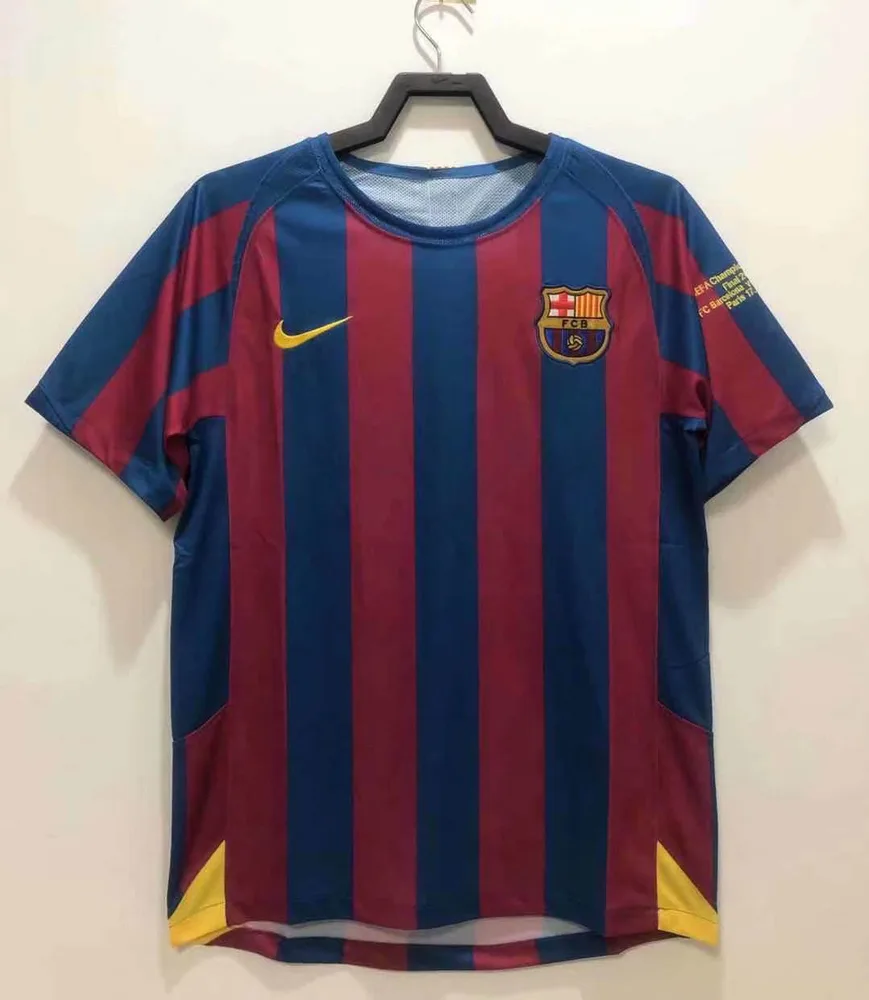 Barcelona 2005/2006 Retro Barcelona Local Camiseta de fútbol UEFA Champions League 2005/2006