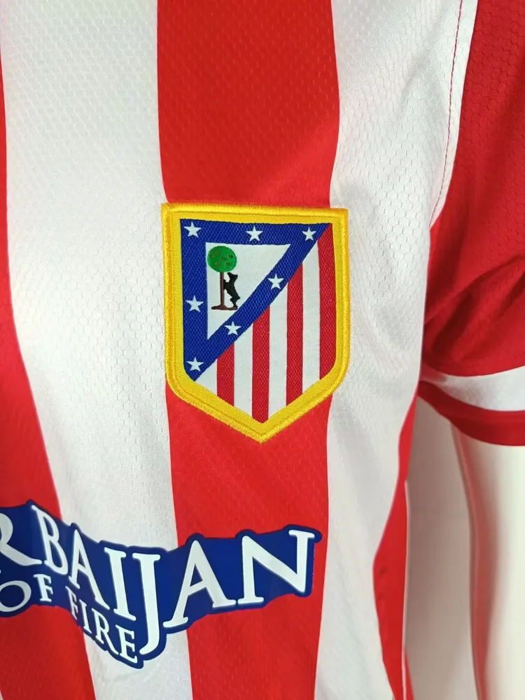 Atlético Madrid 2013-2014 Retro Atletico Madrid Home Soccer Jersey 2013/2014 — 7