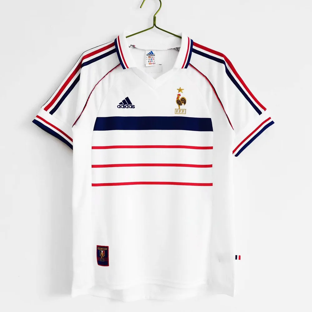France 1998 Retro France Visitante Camiseta de fútbol 1998