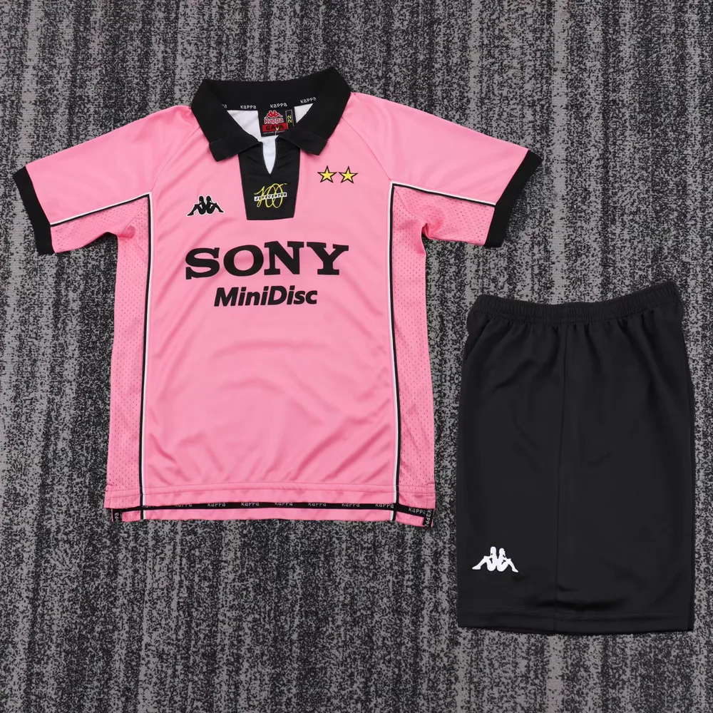 Juventus 1997/1998 Retro Juventus Visitante Soccer Camiseta de fútbol Talla infantil 1997/1998