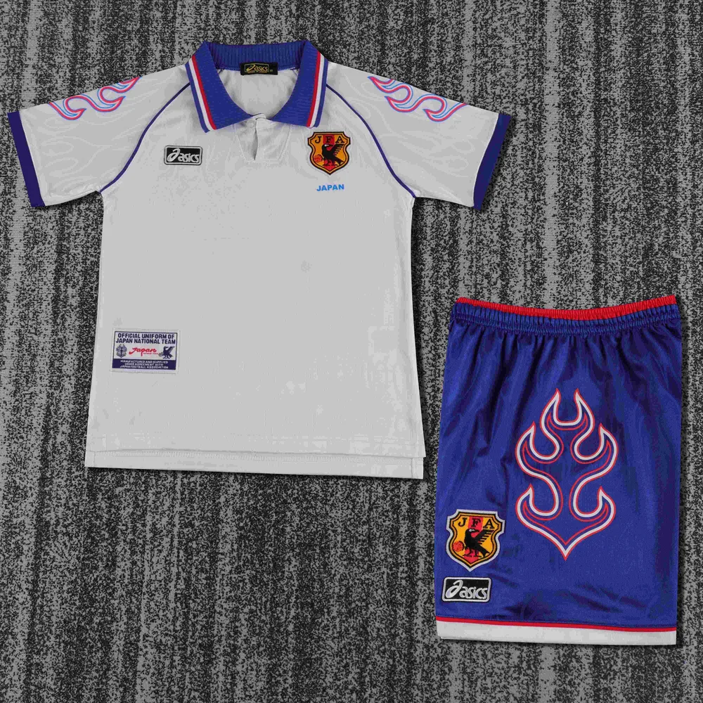 Japan 1998 Retro Japan Visitante Camiseta de fútbol Talla infantil 1998