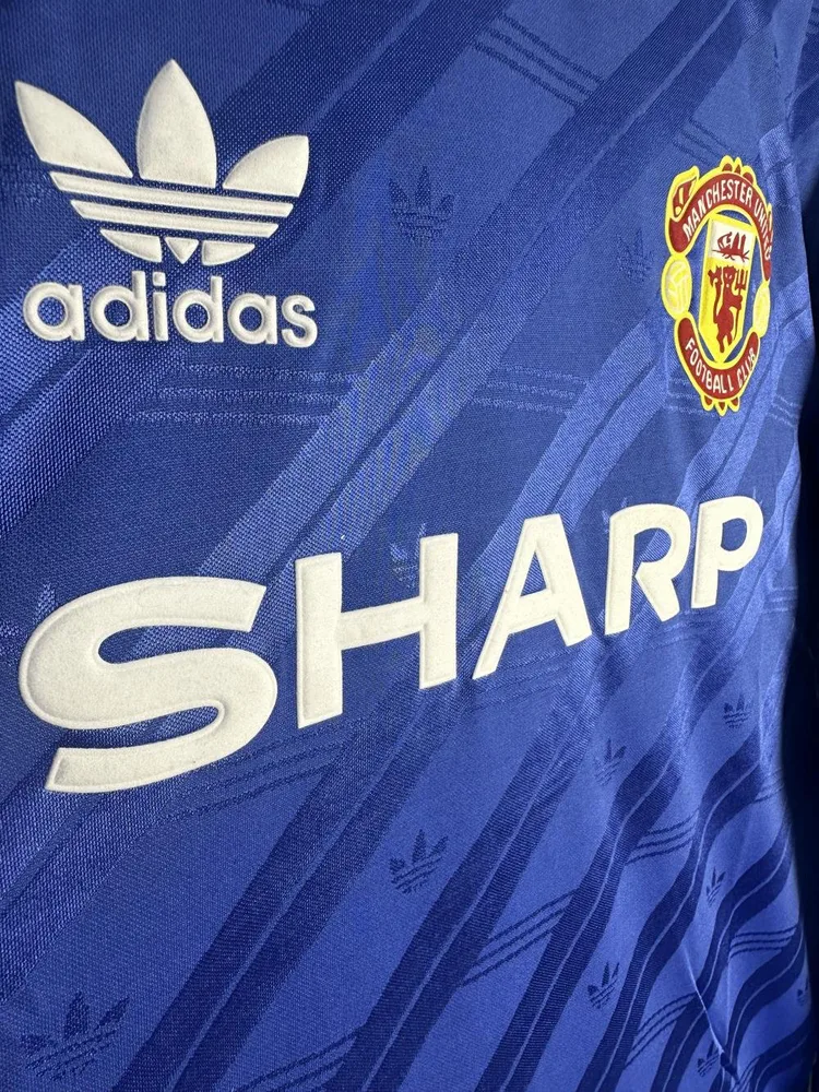 Manchester United 1986/1988 Retro Long Sleeve Manchester United Third Away Football Shirt 1986/1988 — 4