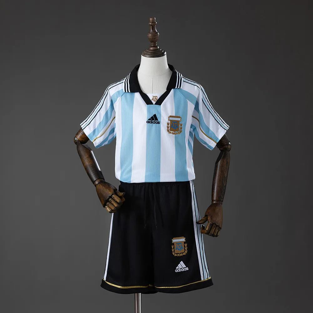 Argentina 1998 Retro Argentina Local Jerseyt Talla infantil 1998