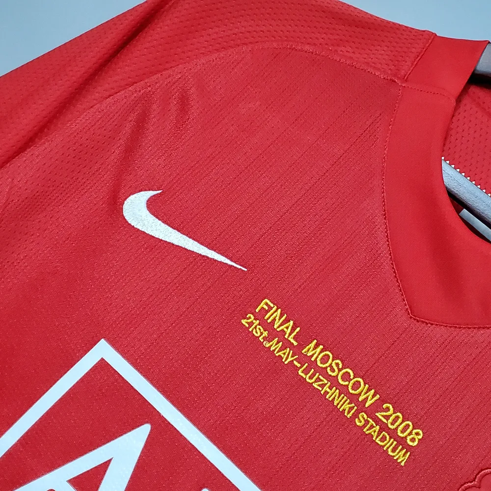 Manchester United 2007/2008 Retro Manchester United Home Champions League Edition Football Shirt 2007/2008 — 4