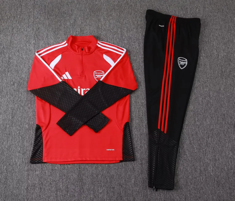 Arsenal 2026/2027 Arsenal Half-Pull Conjunto de entrenamiento Red Camiseta de fútbol 2026/27 — 3
