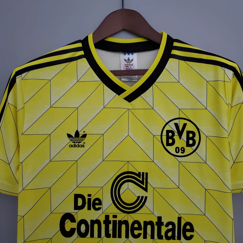 Borussia Dortmund 1988/1989 Retro Dortmund Home Football Shirt 1988/1989 — 3