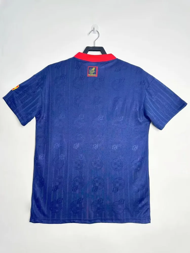 Spain 1996 Retro Spain Away Soccer Shirt 1996 — 2