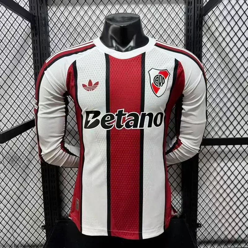 River Plate 2026/2027 Long Sleeve Player Version River Plate Away Football Jersey 2026/27