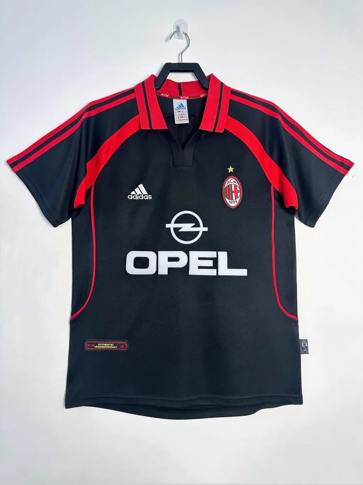 AC Milan 2000/2001 Retro AC Milan Tercera Visitante Camiseta de fútbol 2000/2001