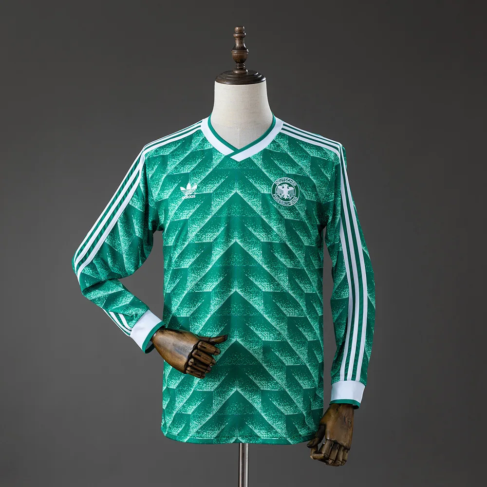 Germany 1990 Retro Manga larga Germany Visitante Camiseta de fútbol 1990