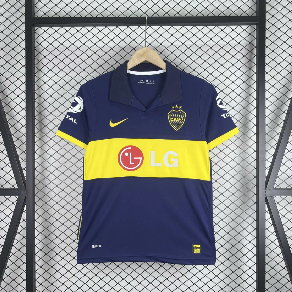 Boca Juniors 2009/2010 Retro Boca Juniors Home Football Jersey 2009/2010