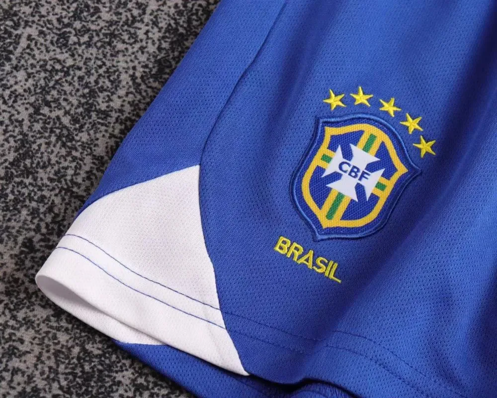 Brazil 2004 Retro Brazil Local Camiseta de fútbol Talla infantil 2004 — 10