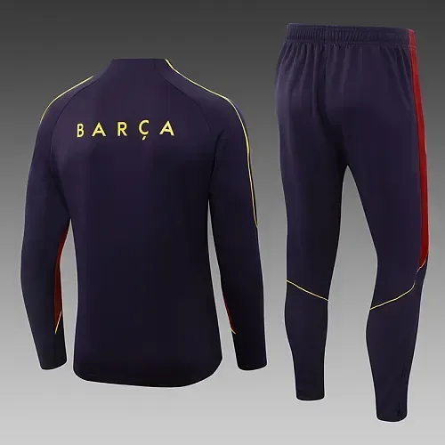 Barcelona 2026/2027 Barcelona Half-Pull Training Deep purple Camiseta de fútbol Set 2026/27 — 2