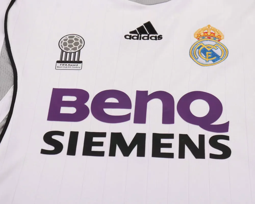 Real Madrid 2006-2007 Retro Real Madrid Home Football Shirt Kids Size 2006/2007 — 5