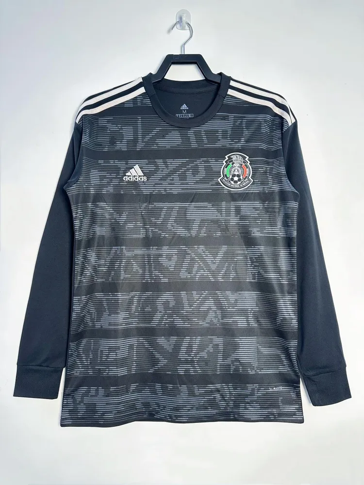 Mexico 2019 Retro Manga larga Mexico Local Camiseta de fútbol 2019