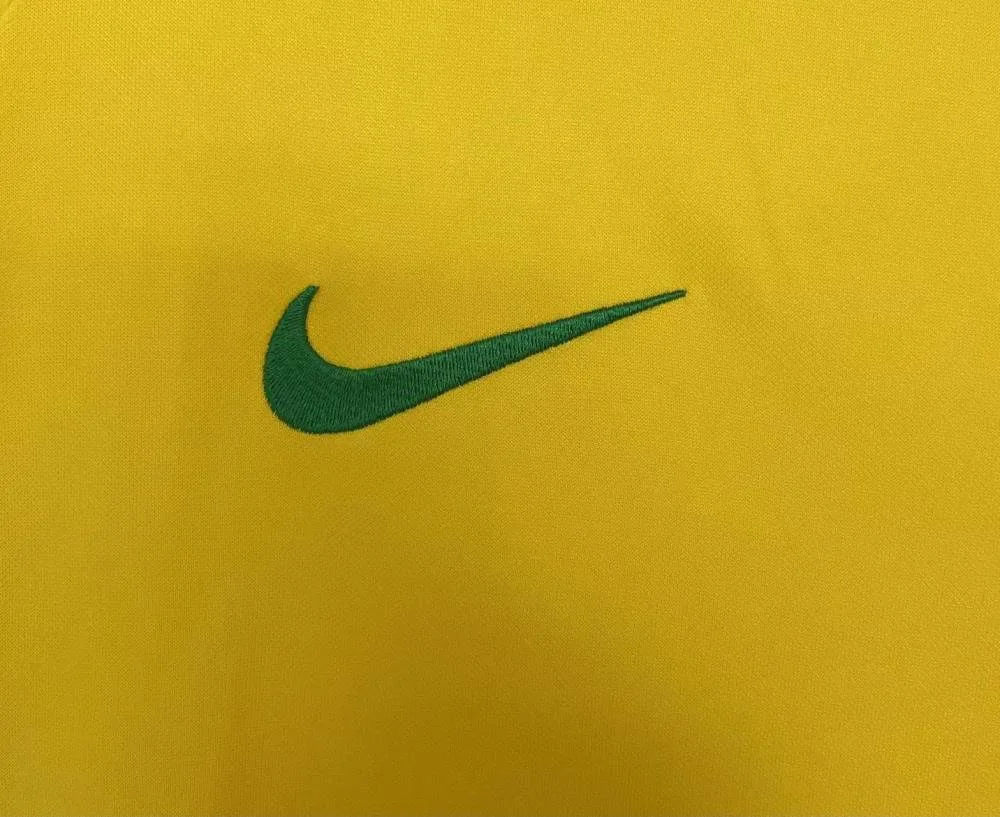 Brazil 2002 Retro Long Sleeve Brazil Home Soccer Jersey 2002 — 3