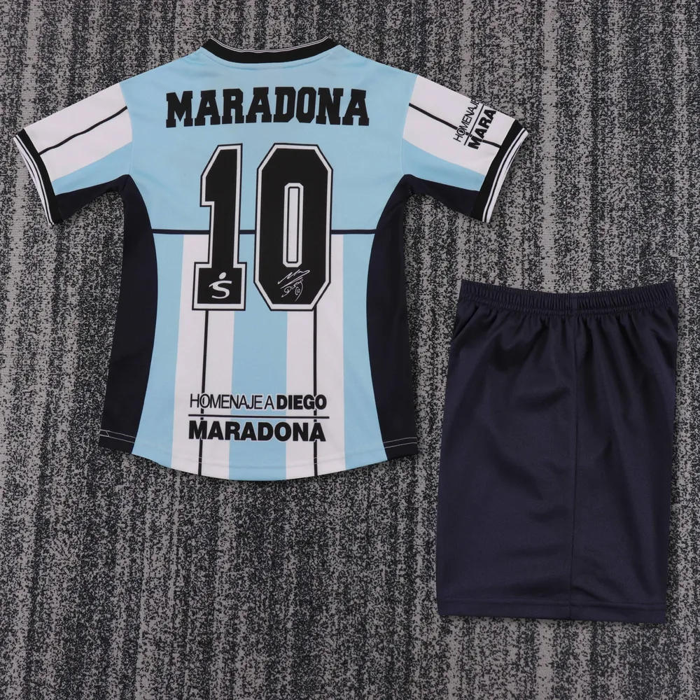Argentina 2001 Retro Argentina National Team Maradona Commemorative Edition Jersey Kids Size 2001 — 2