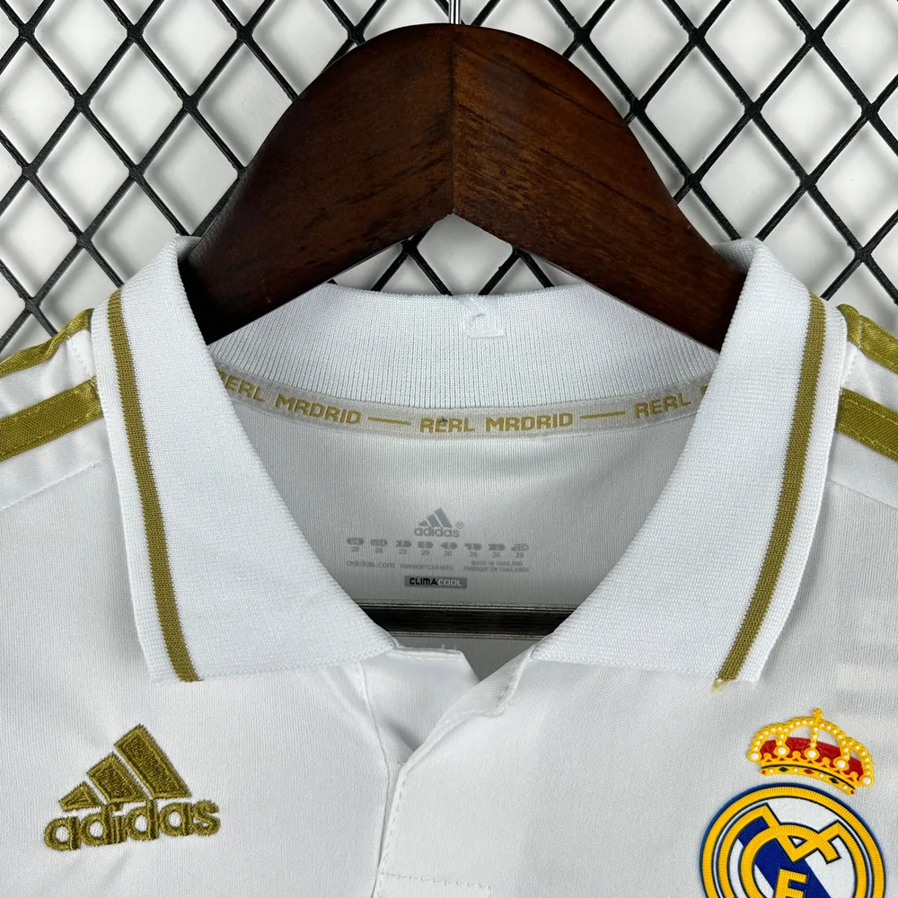 Real Madrid 2011/2012 Retro Long Sleeve Real Madrid Home Football Shirt Kids Size 2011/2012 — 3