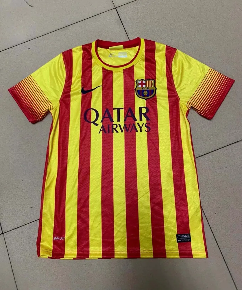 Barcelona 2013/2014 Retro Barcelona Visitante Camiseta de fútbol 2013/2014