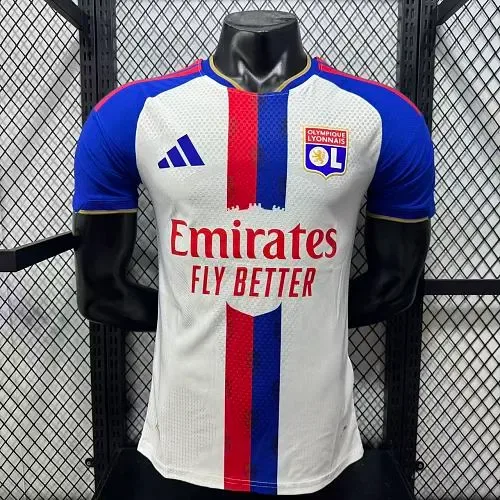Lyonnais 2026/2027 Player Version Lyon Home Football Shirt 2026/27