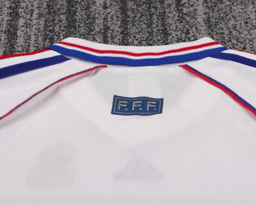 France 1998 Retro France Visitante Camiseta de fútbol Talla infantil 1998 — 3
