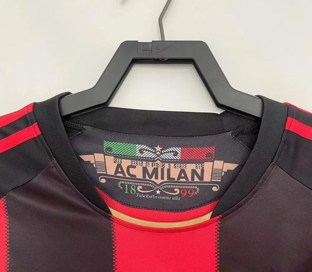 AC Milan 2010-2011 Retro AC Milan Local Camiseta de fútbol 2010/2011 — 3