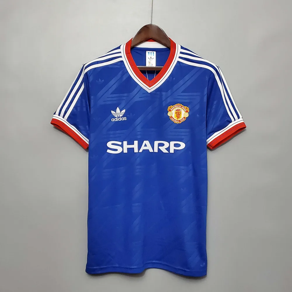 Manchester United 1986/1988 Retro Manchester United Tercera Visitante Camiseta de fútbol 1986/1988