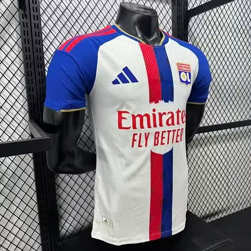 Lyonnais 2026/2027 Versión jugador Lyon Local Camiseta de fútbol 2026/27 — 3