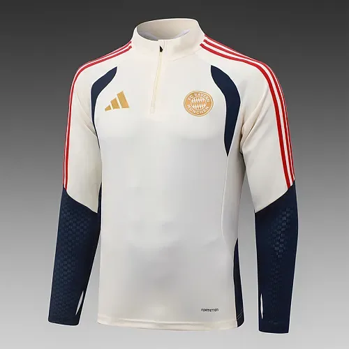 Bayern Munich 2026/2027 Bayern Munich Half-Pull Training Suit Pale yellow Football Shirt Set 2026/27 — 4