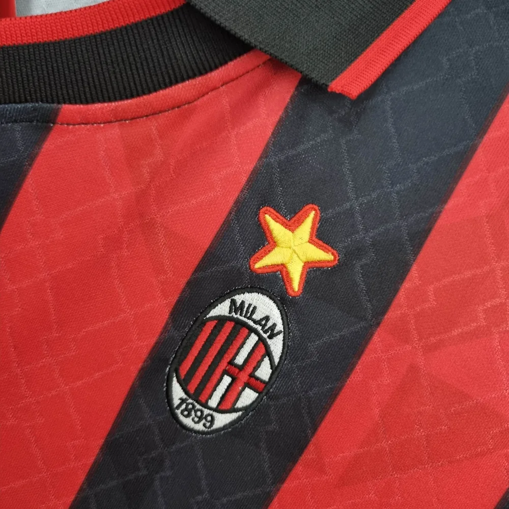 AC Milan 1995/1996 Retro AC Milan Home Football Shirt 1995/1996 — 5