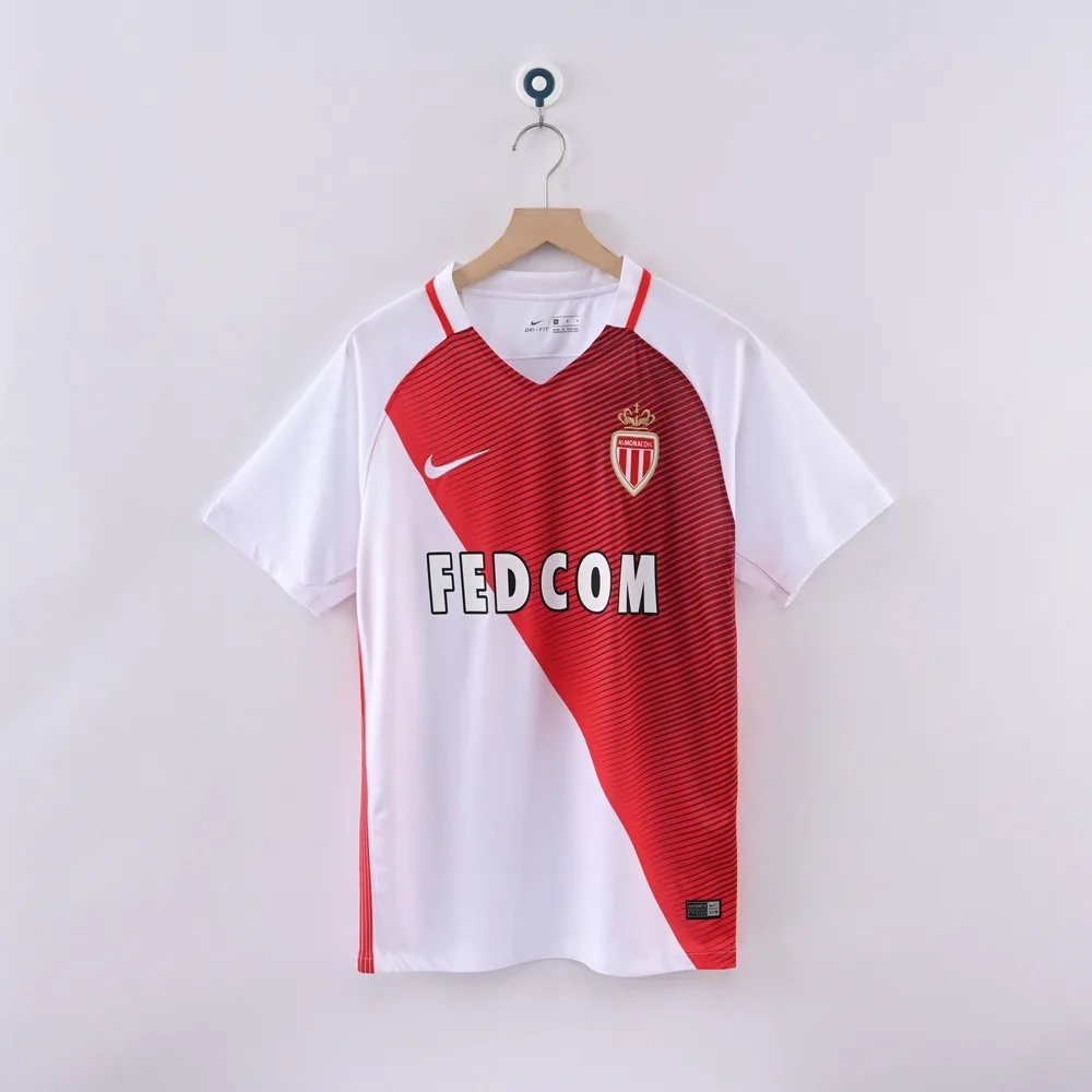 AS Monaco 2016/2017 Retro AS Monaco Local（League version）Camiseta de fútbol 2016/2017