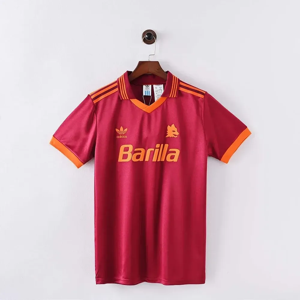 AS Roma 1992/1993 Retro Roma Home Football Jersey 1992/1993