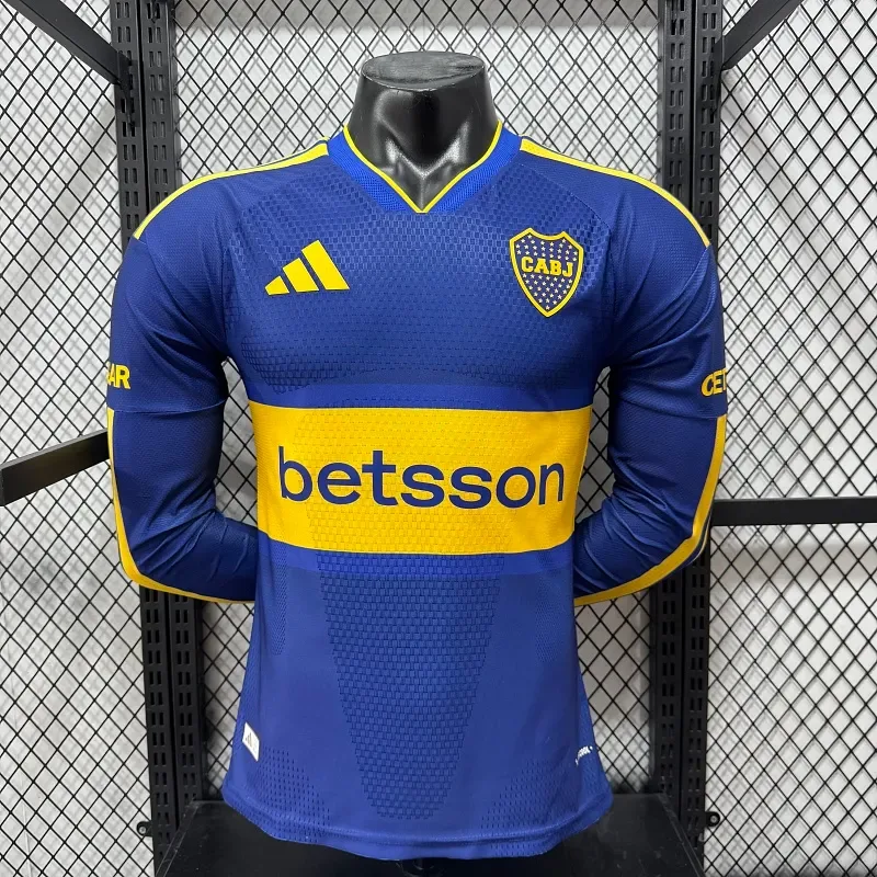 Boca Juniors 2026/2027 Long Sleeves Player Version Boca Juniors Home Football Jersey 2026/27