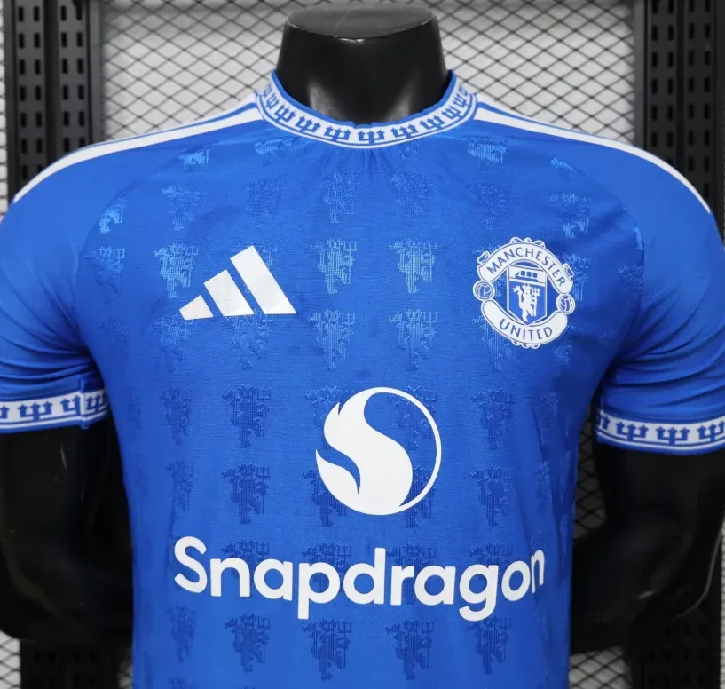 Manchester United 2026/2027 Player Version Manchester United Special Edition Blue Football Jersey 2026/27 — 3