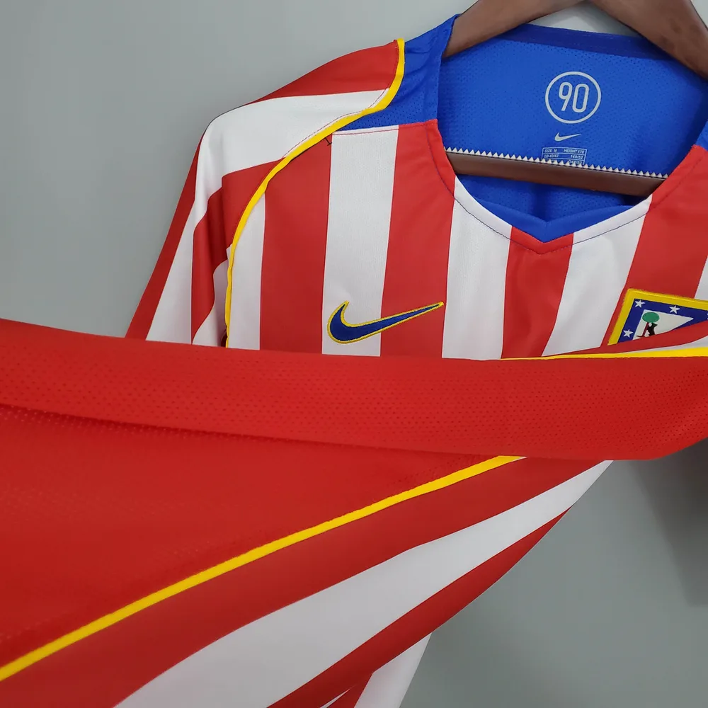 Atlético Madrid 2004/2005 Retro Atletico Madrid Home Soccer Jersey 2004/2005 — 8