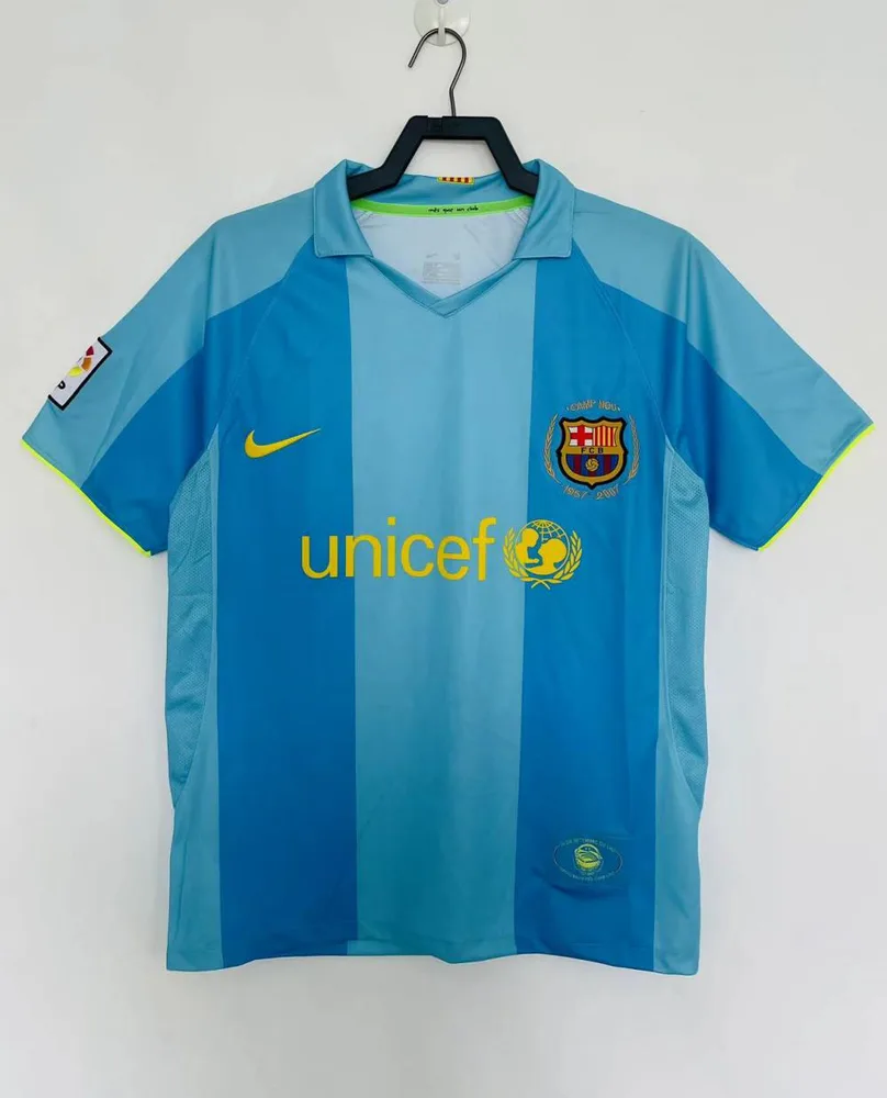 Barcelona 2007/2008 Retro Barcelona Visitante Camiseta de fútbol 2007/2008