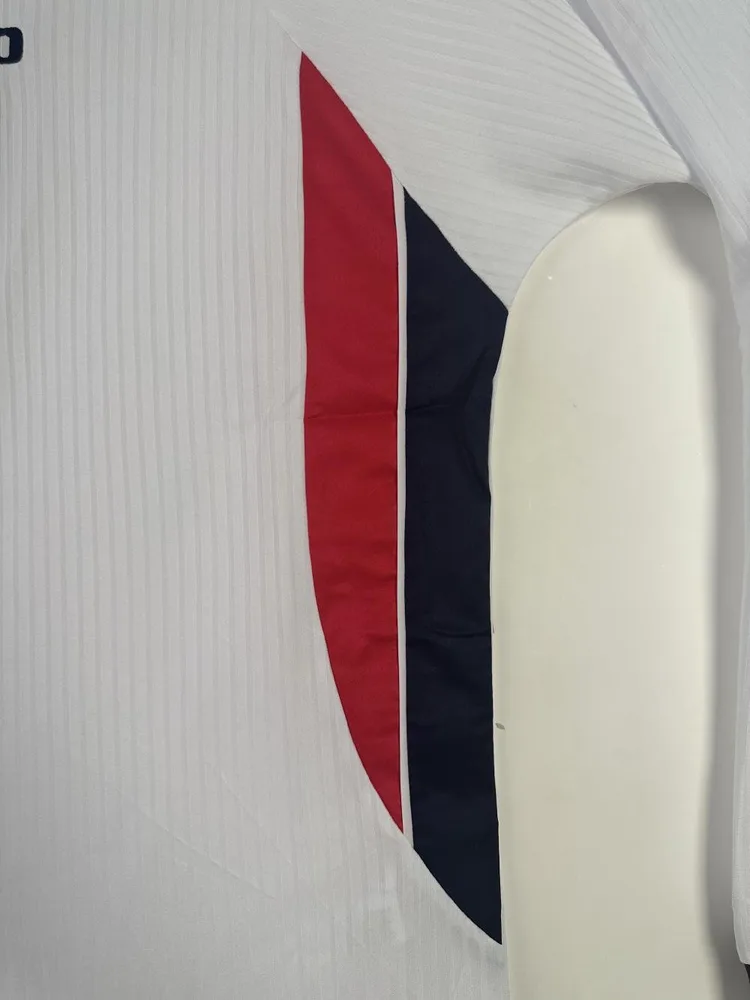 England 1998 Retro Long Sleeve England Home Soccer Jersey 1998 — 7
