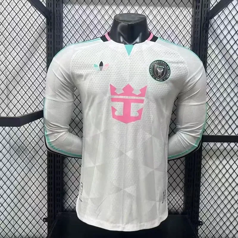Inter Miami 2026/2027 Manga larga Versión jugador Inter Miami Tercera Visitante Camiseta de fútbol 1:1 Thailand Quality 2026/27