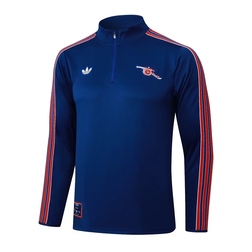 Arsenal 2025/2026 Arsenal Half-Pull Conjunto de entrenamiento Retro Blue Edition Camiseta de fútbol Set 01 2025/2026 — 3