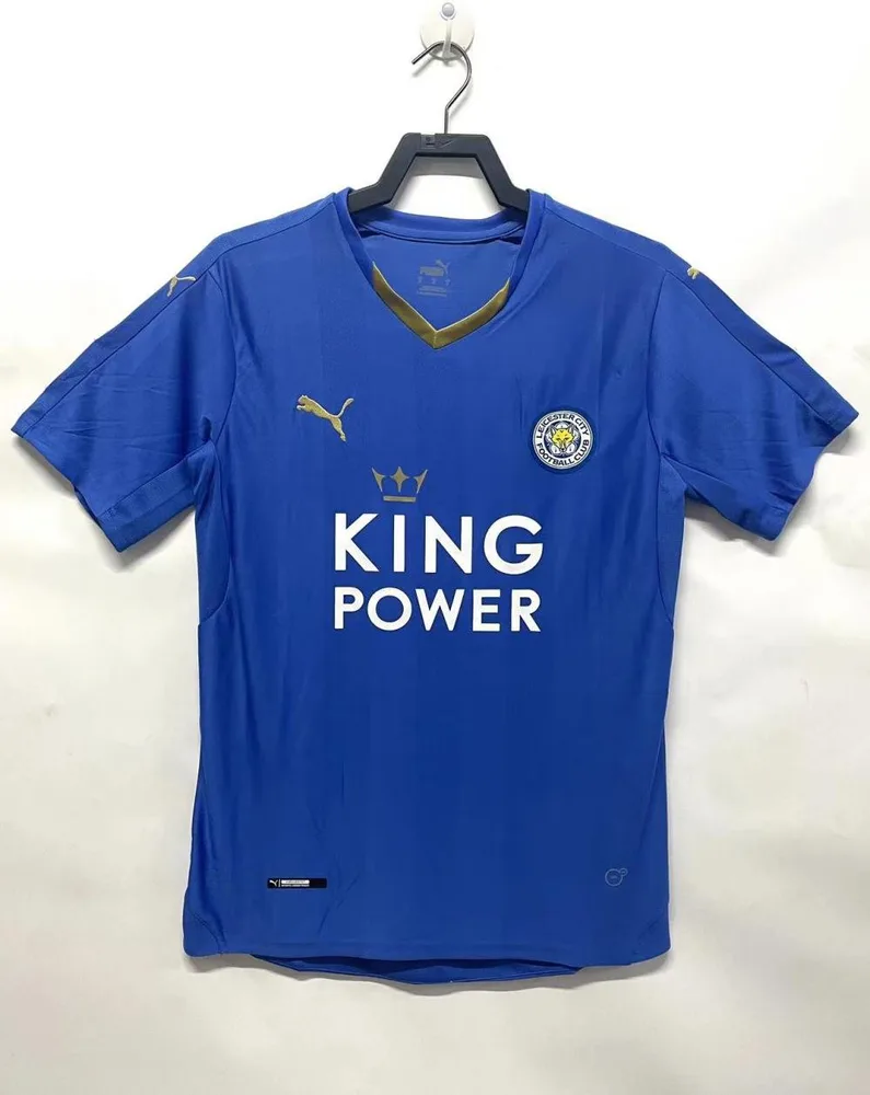 Leicester City 2015-2016 Retro Leicester City Local Camiseta de fútbol 2015/2016