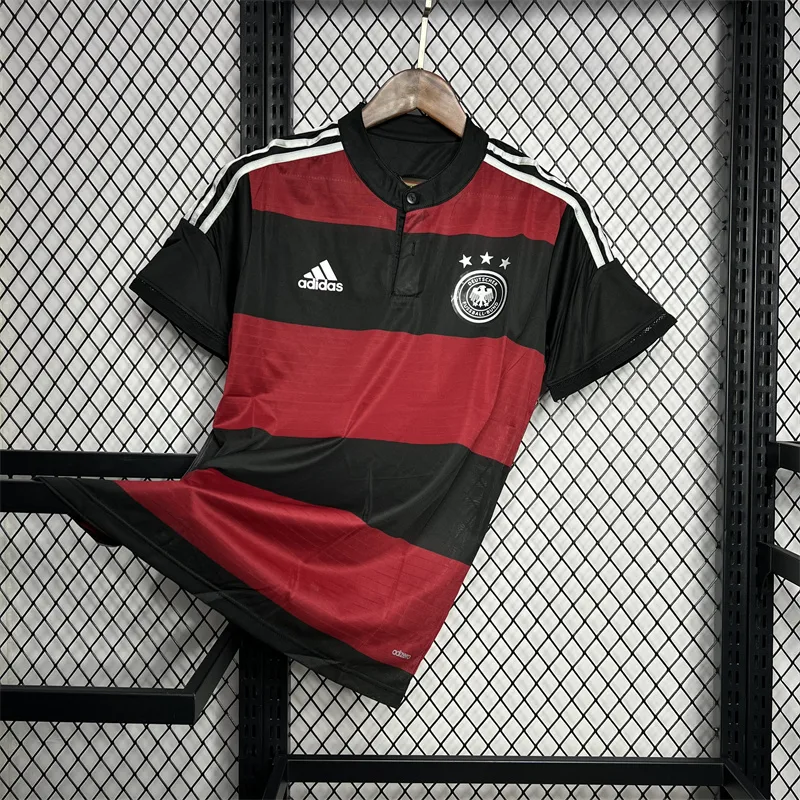 Germany 2014 Retro Germany Away Soccer Jersey 2014 — 3