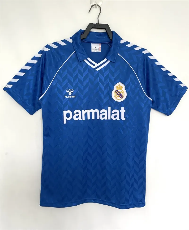 Real Madrid 1986/1987 Retro Real Madrid Visitante Camiseta de fútbol 1986/1987