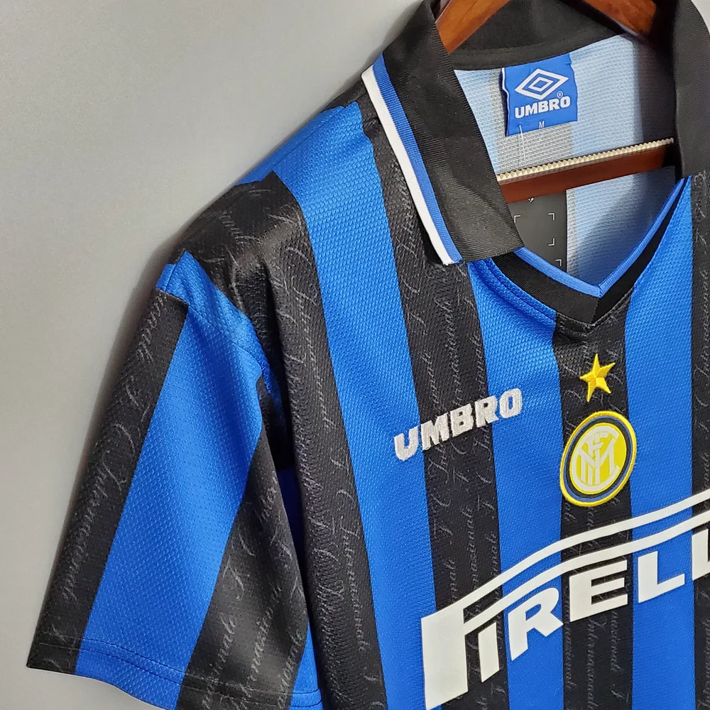 Inter Milan 1997/1998 Retro Internazionale Milan Home Football Jersey 1997/1998 — 5