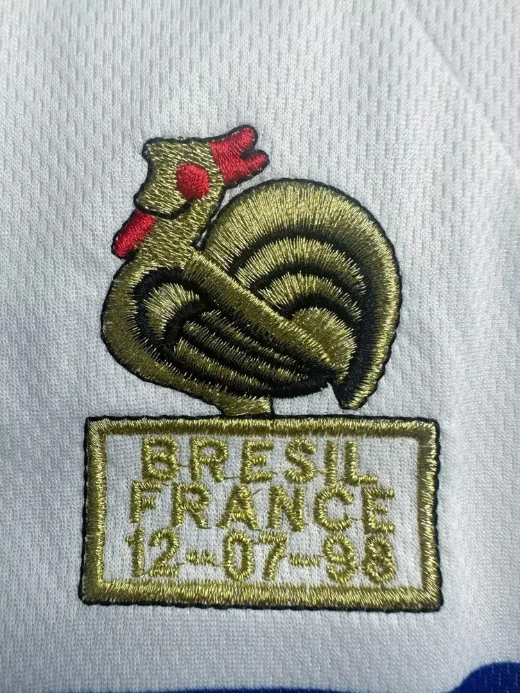 France 1998 Retro Long Sleeve France Away Football Shirt 1998 — 4