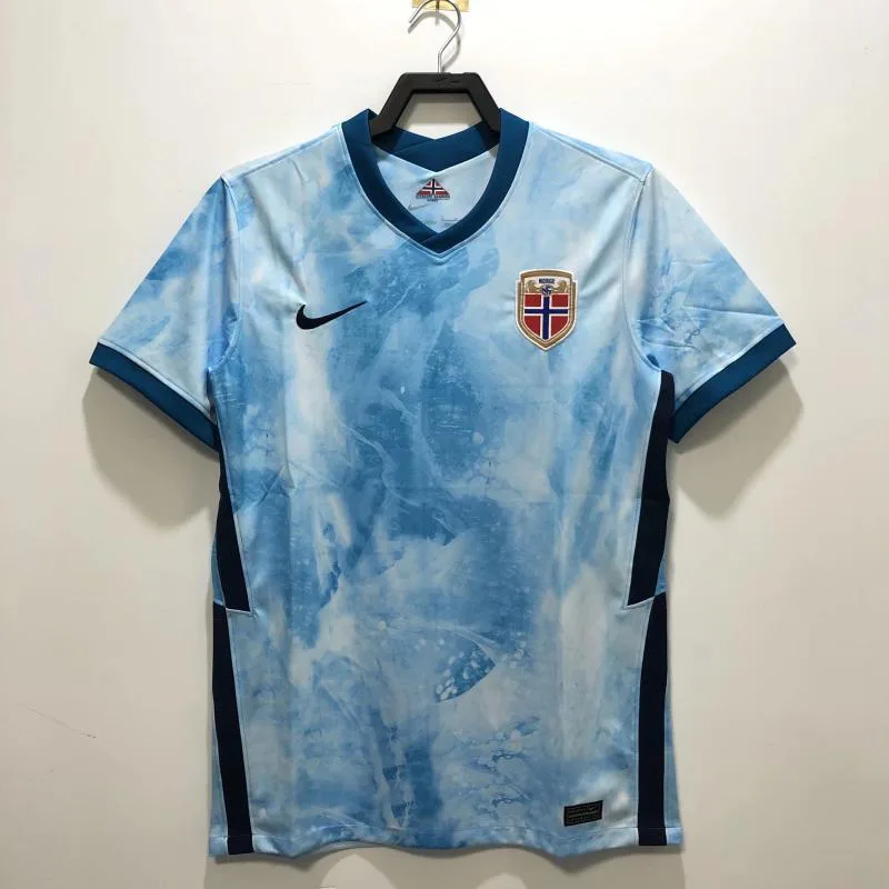 Norway 2020-2021 Retro Norway National Team Visitante Camiseta de fútbol 2020/2021