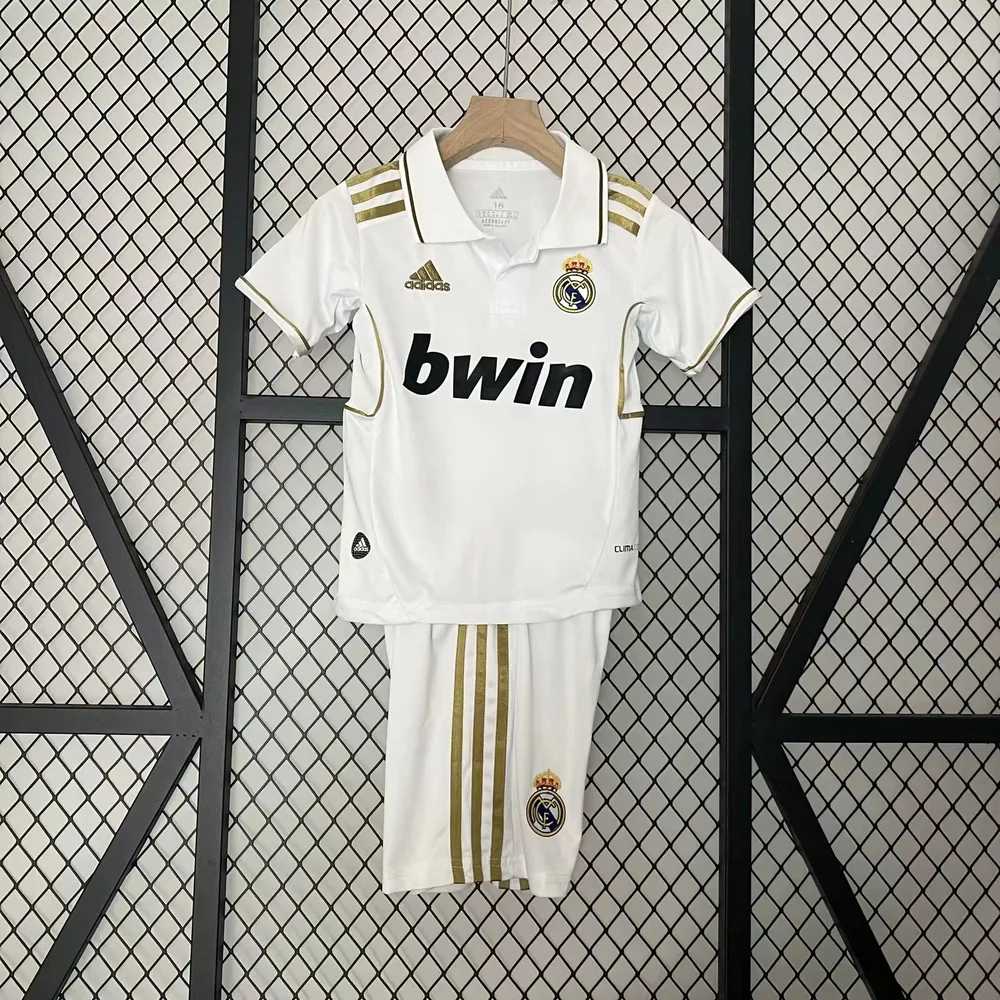 Real Madrid 2011/2012 Retro Real Madrid Local Camiseta de fútbol Talla infantil 2011/2012