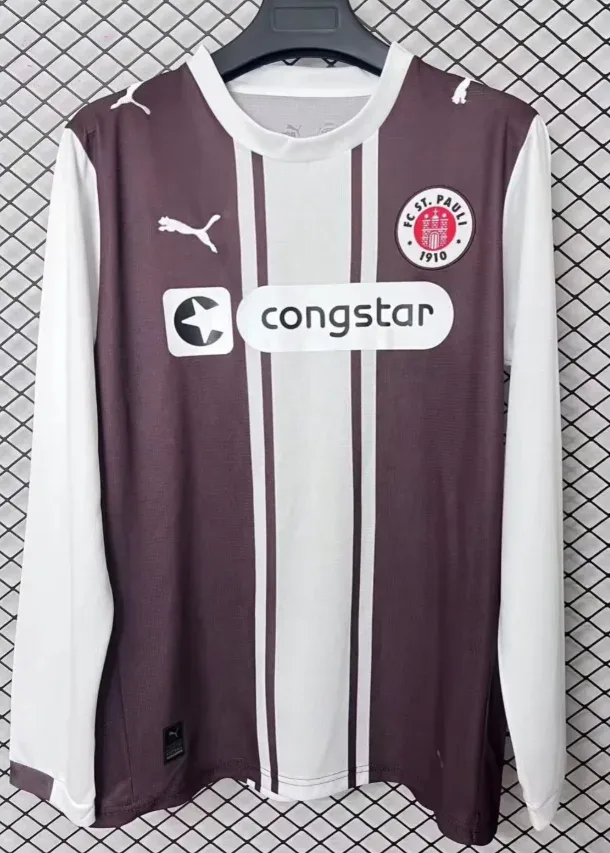 St Pauli 2026/2027 Long Sleeve St Pauli Training Suit Football Jersey 2026/27