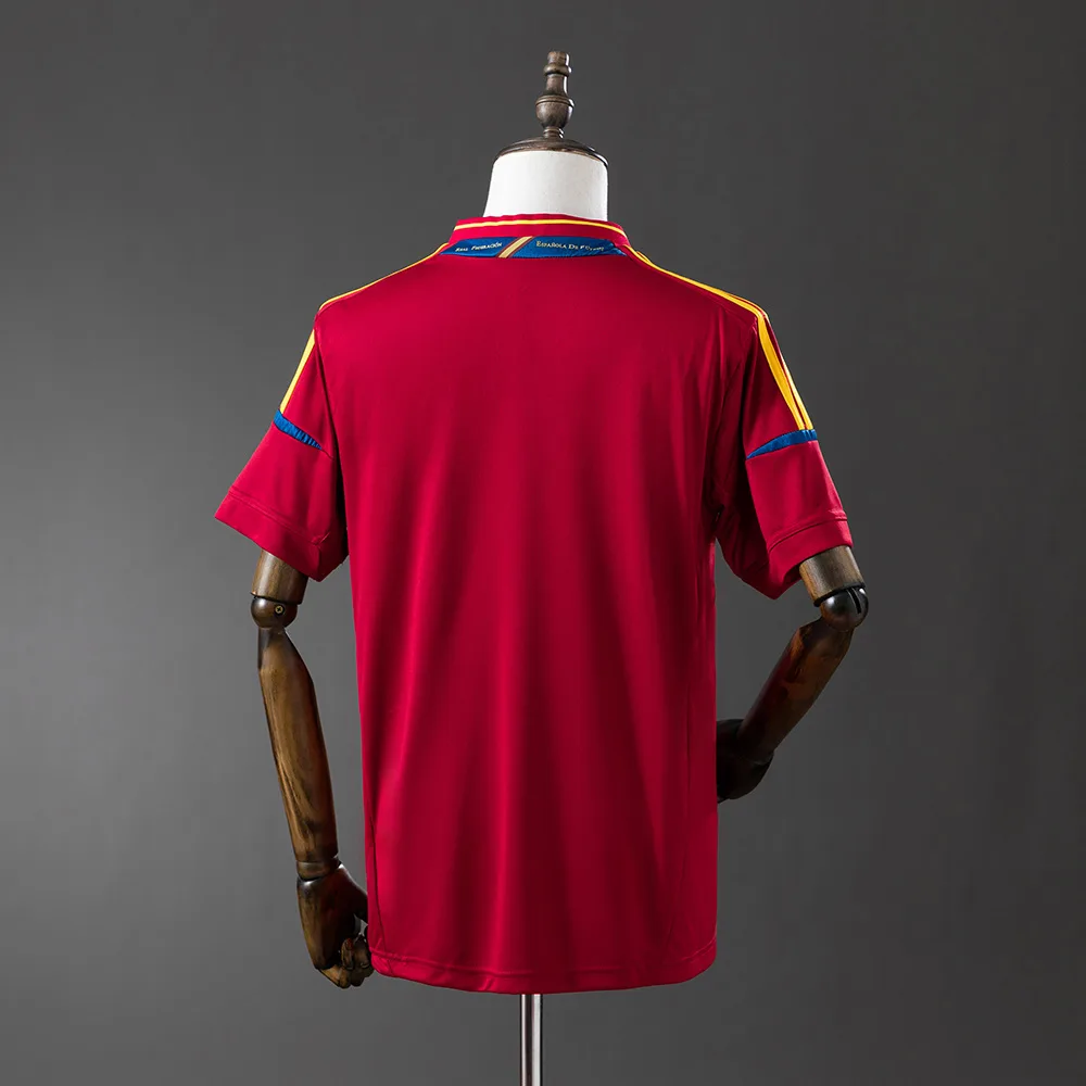Spain 2012 Retro Spain Local Jersey 2012 — 2
