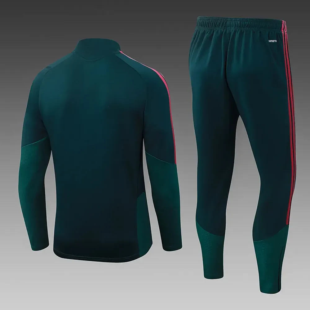 Real Madrid 2026/2027 Real Madrid blue Half-Pull Training Suit Dark green Football Shirt Set 2026/27 — 2